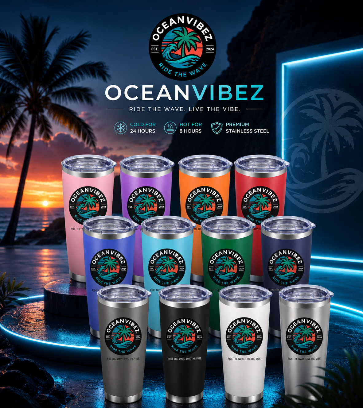 OceanVibez Tumblers Collection