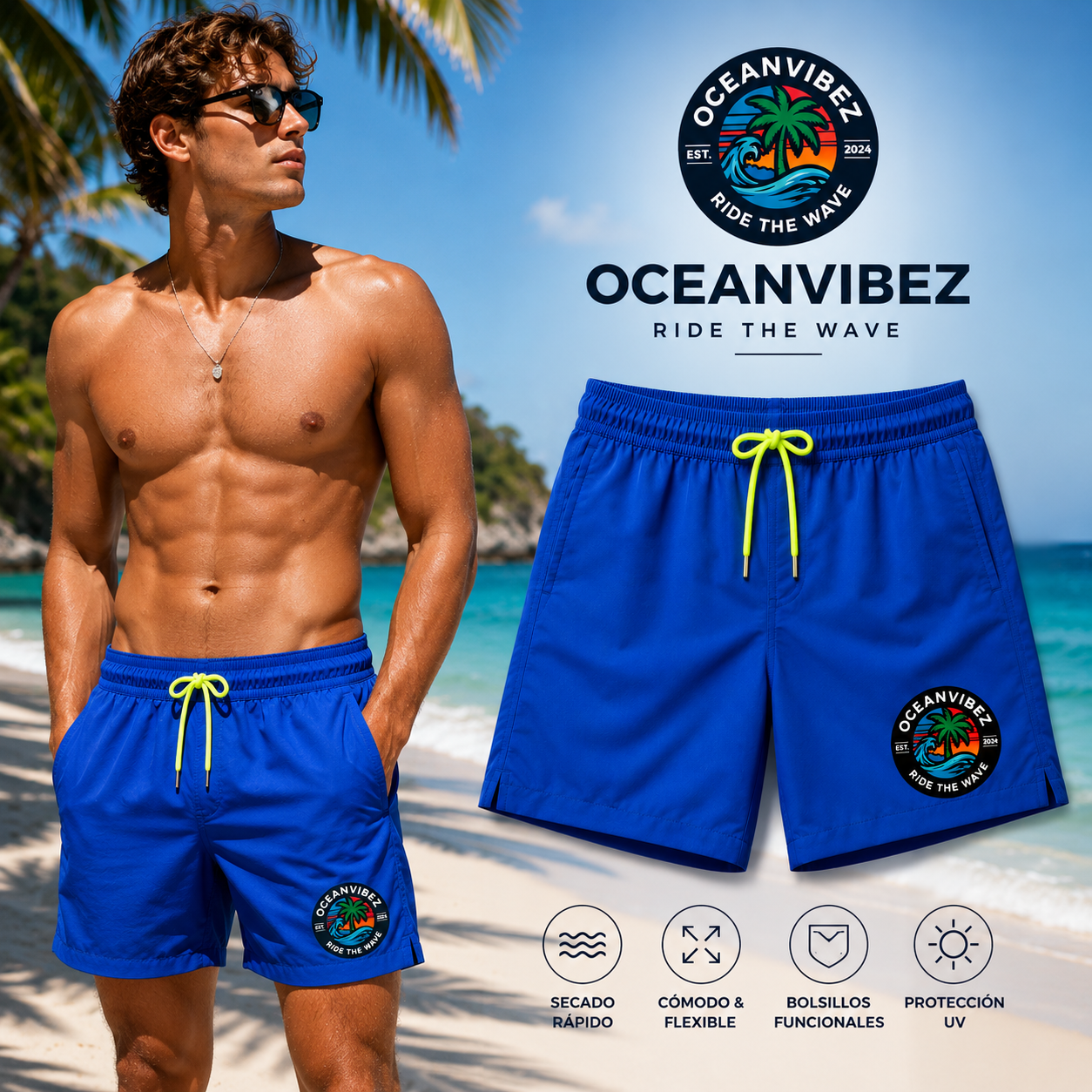 Oceanvibez Premium Shorts - Imagen 3